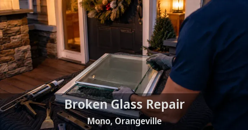 Broken Glass Repair Mono, Orangeville - ON