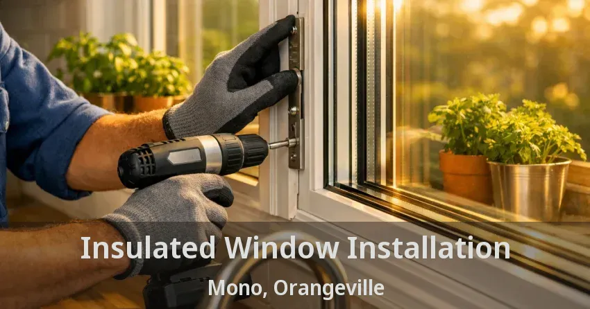 Insulated Window Installation Mono, Orangeville - ON