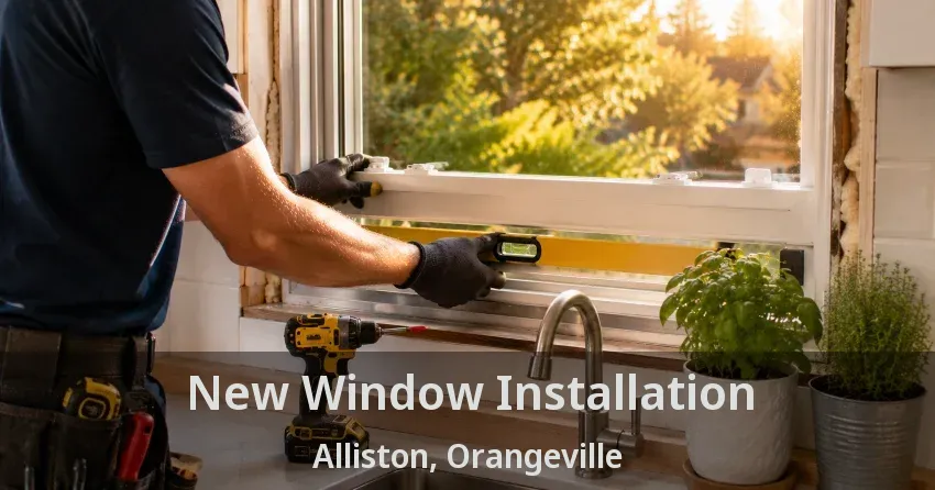 New Window Installation Alliston, Orangeville - ON