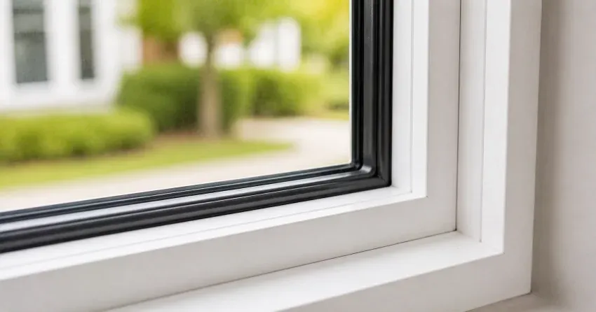 technician repairing window and door hardware in Creemore, Orangeville home