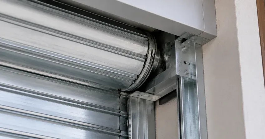 automatic storefront door technician servicing motor and sensor in Mulmur, Orangeville