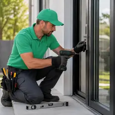 Modern replacement windows on a local home